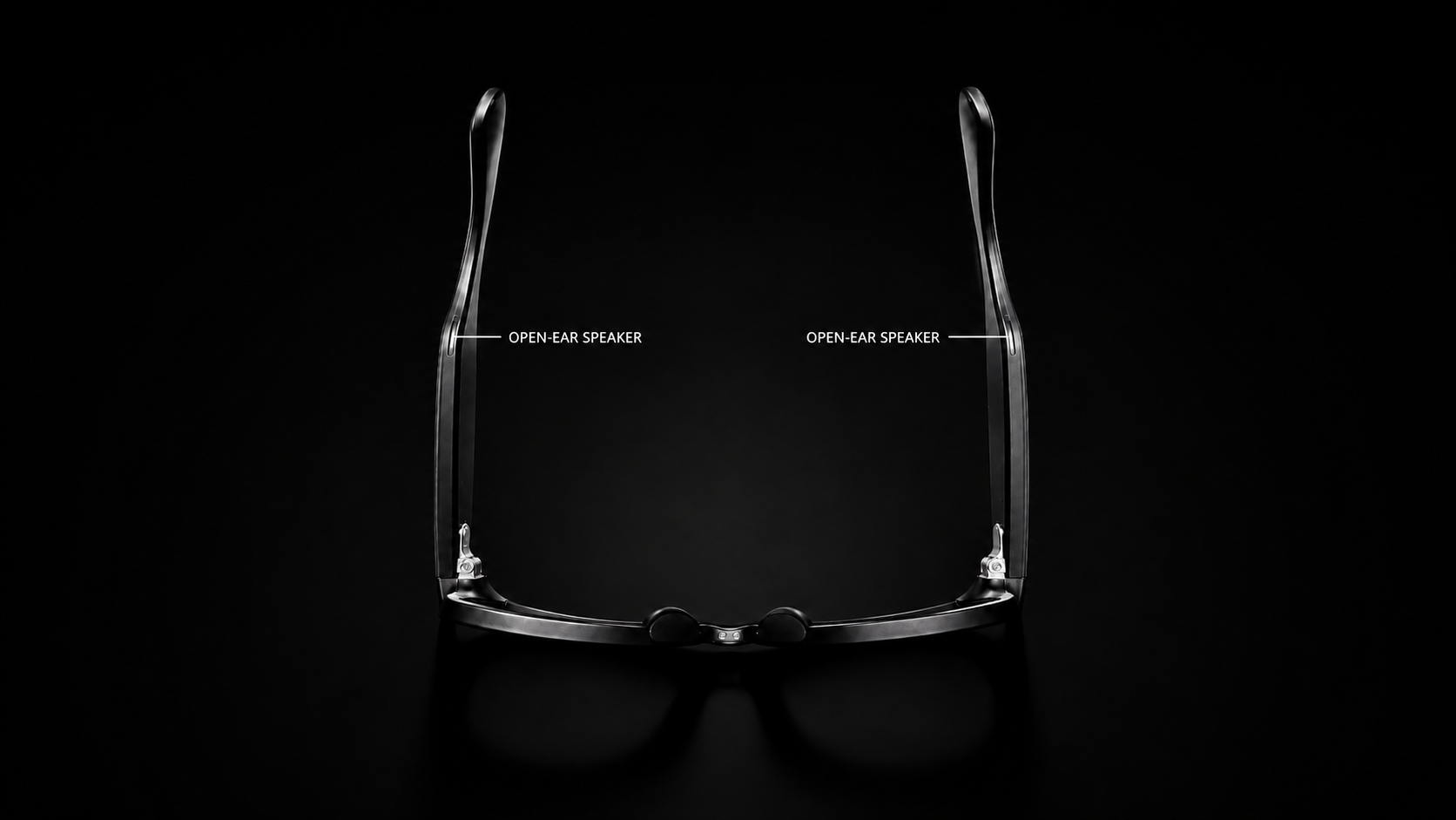 Left and right open-ear speakers